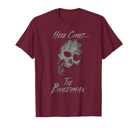 Vintage Scary Halloween Ghost Skull Boogeyman Costume Tee T-Shirt