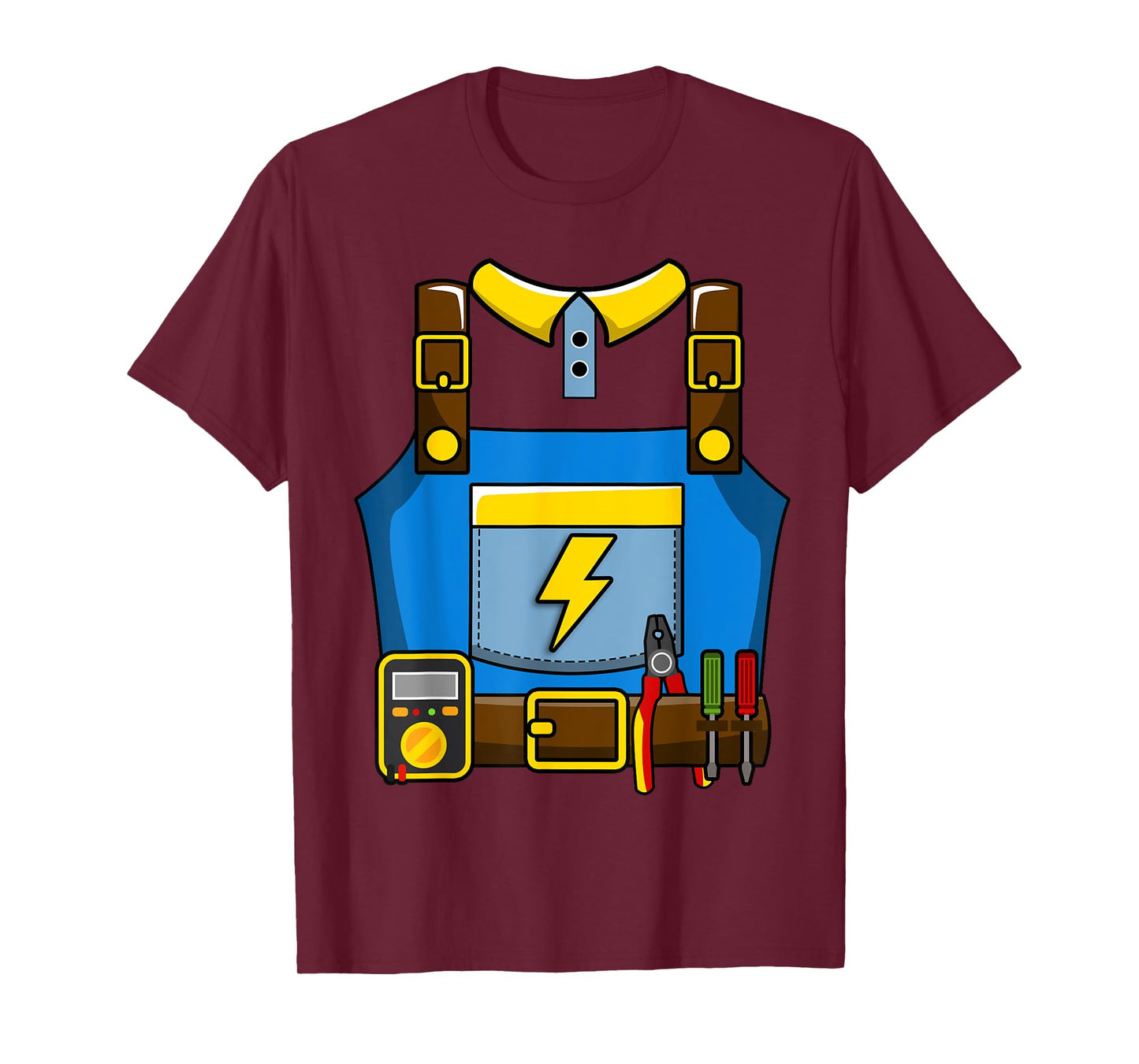 Adult Kid Halloween Lineman Electrician Costume T-Shirt