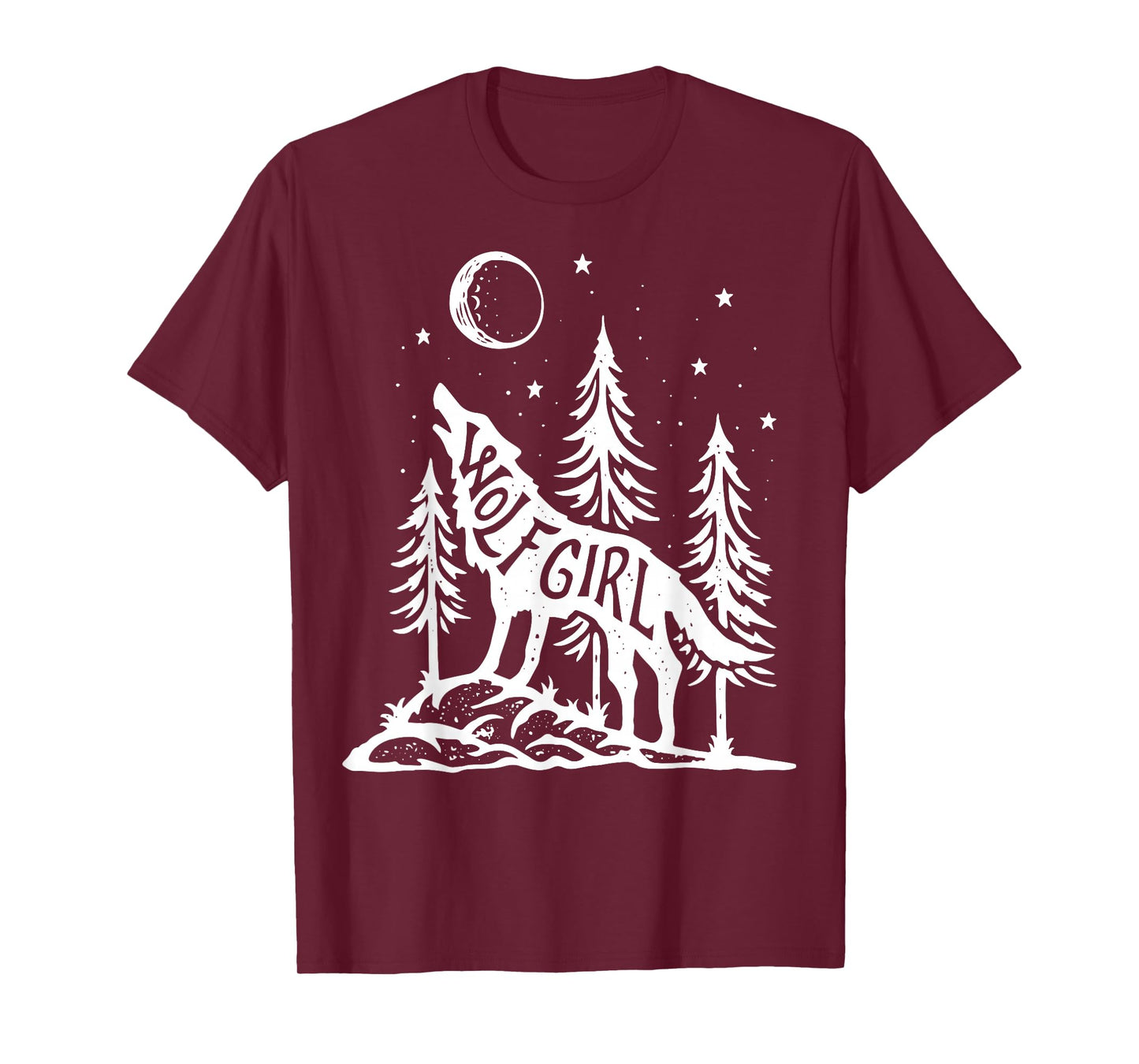 Wolf Girl Who Loves Wolves Funny Animal Lovers Women Outdoor T-Shirt