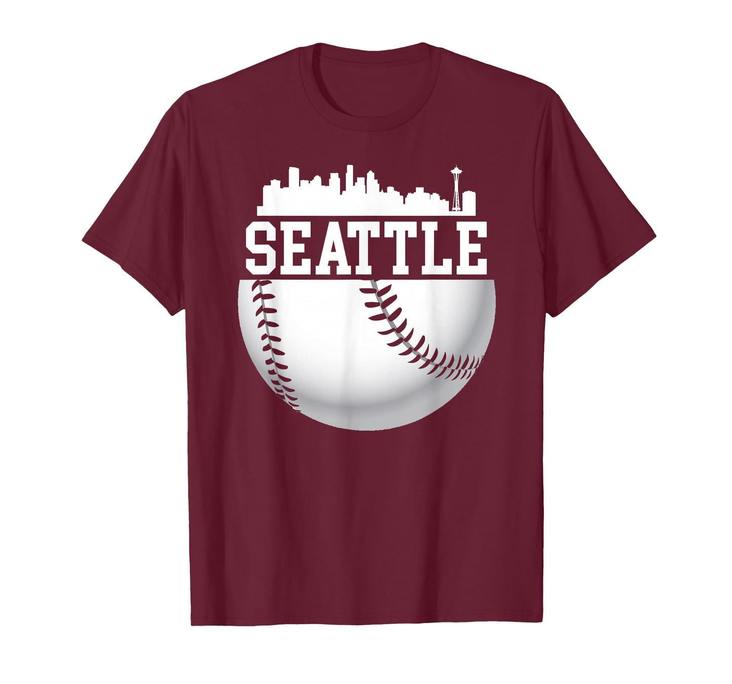 Vintage Downtown Seattle Shirt Baseball Retro Washington T-Shirt