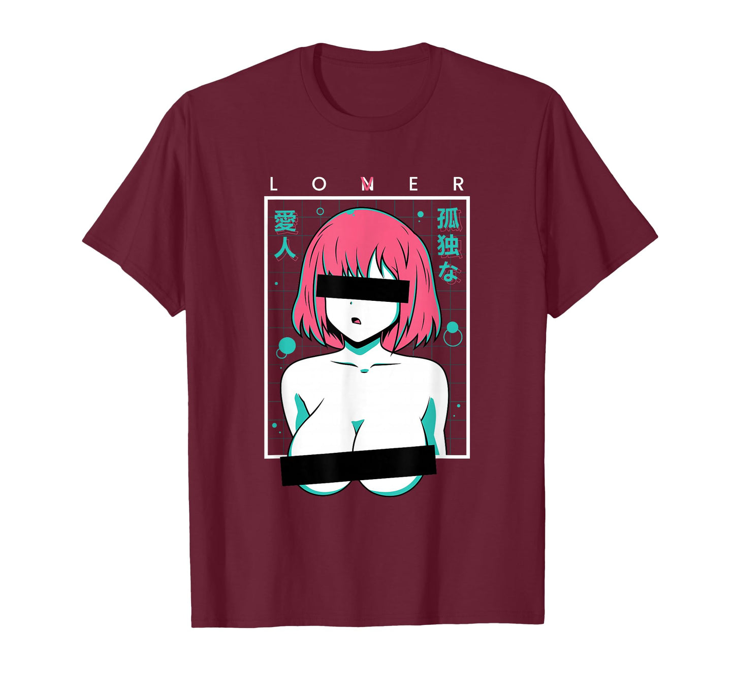 Waifu Loner Lover Anime Girl Japanese Aesthetic Manga Otaku T-Shirt