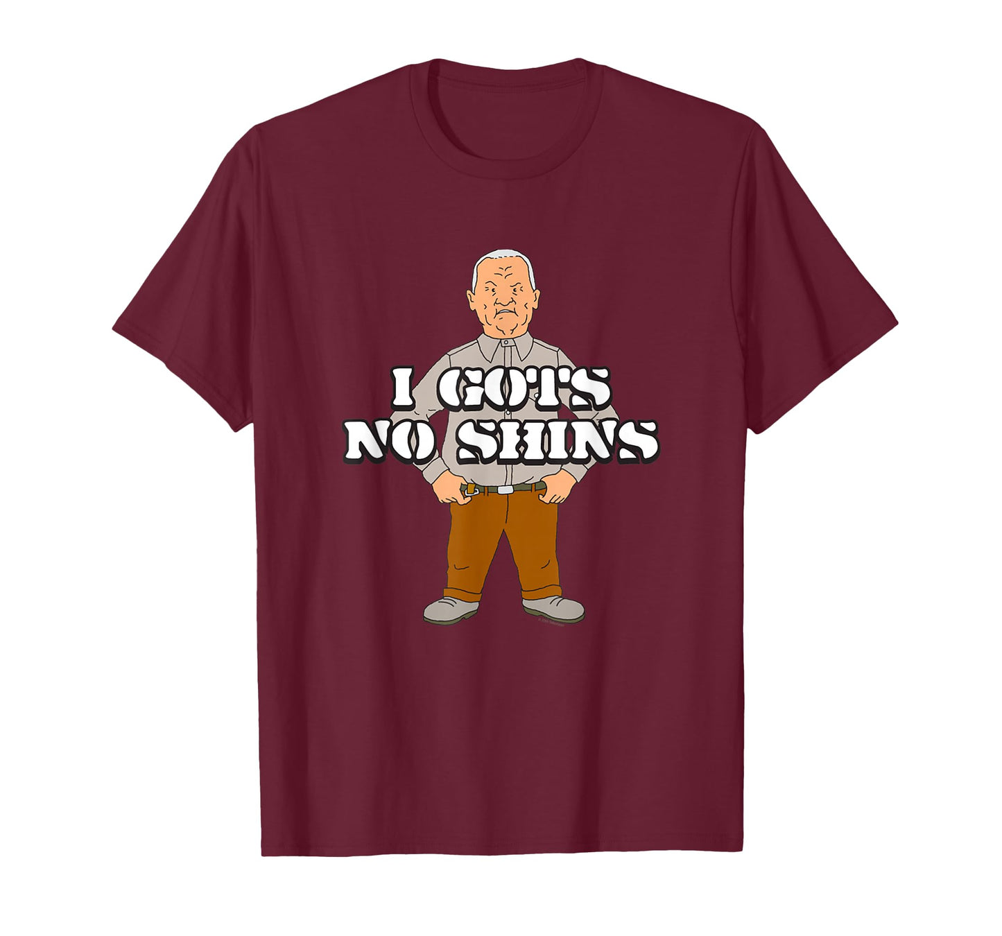 King of The Hill I GOTS No Shins Cotton Hill Cartoon T-Shirt