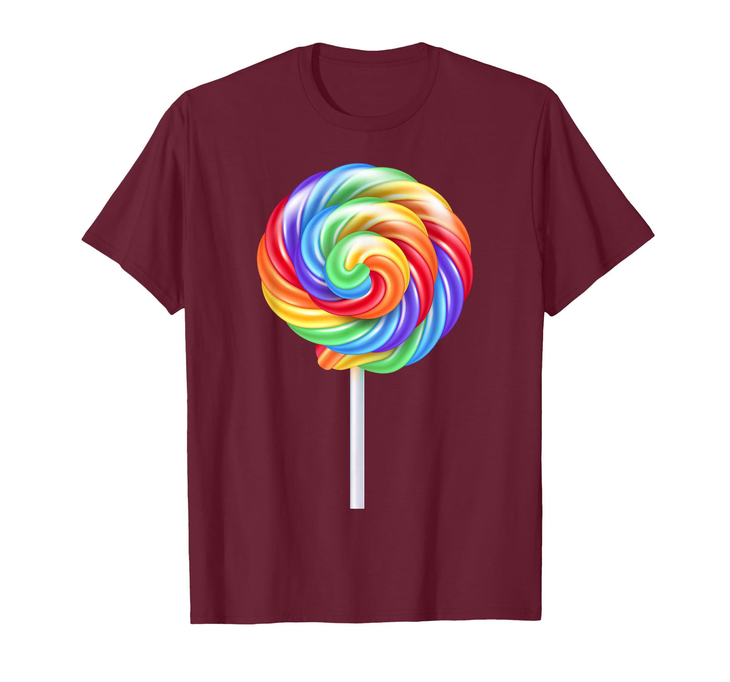 Lollipop Rainbow Sucker Candy Costume Halloween T-Shirt
