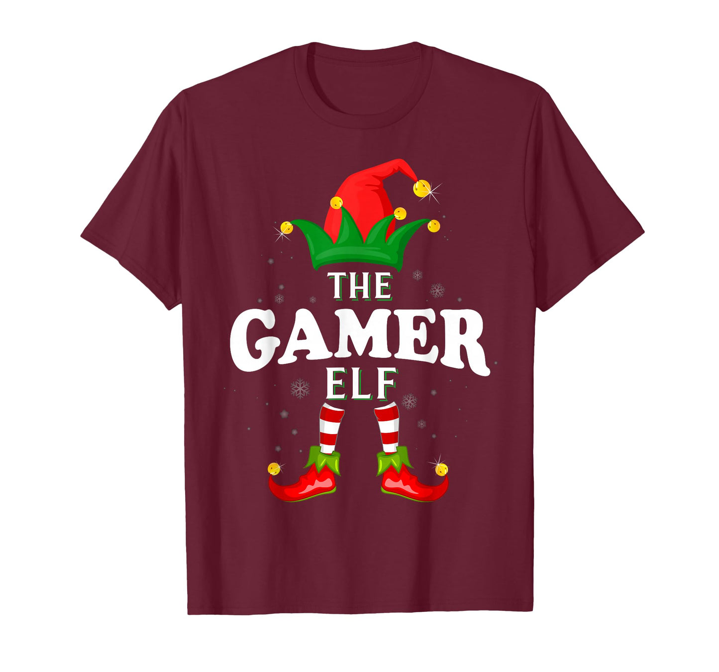 Xmas Gamer Elf Family Matching Christmas Pajama T-Shirt