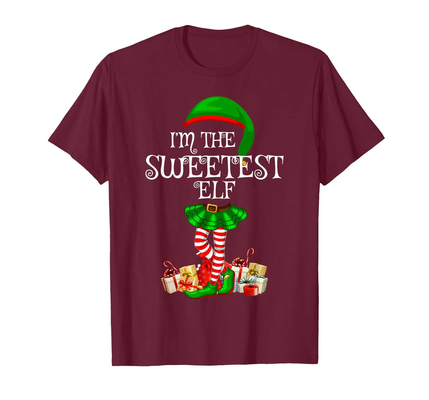 Matching Family Group I'm The Sweetest Elf Christmas T-Shirt