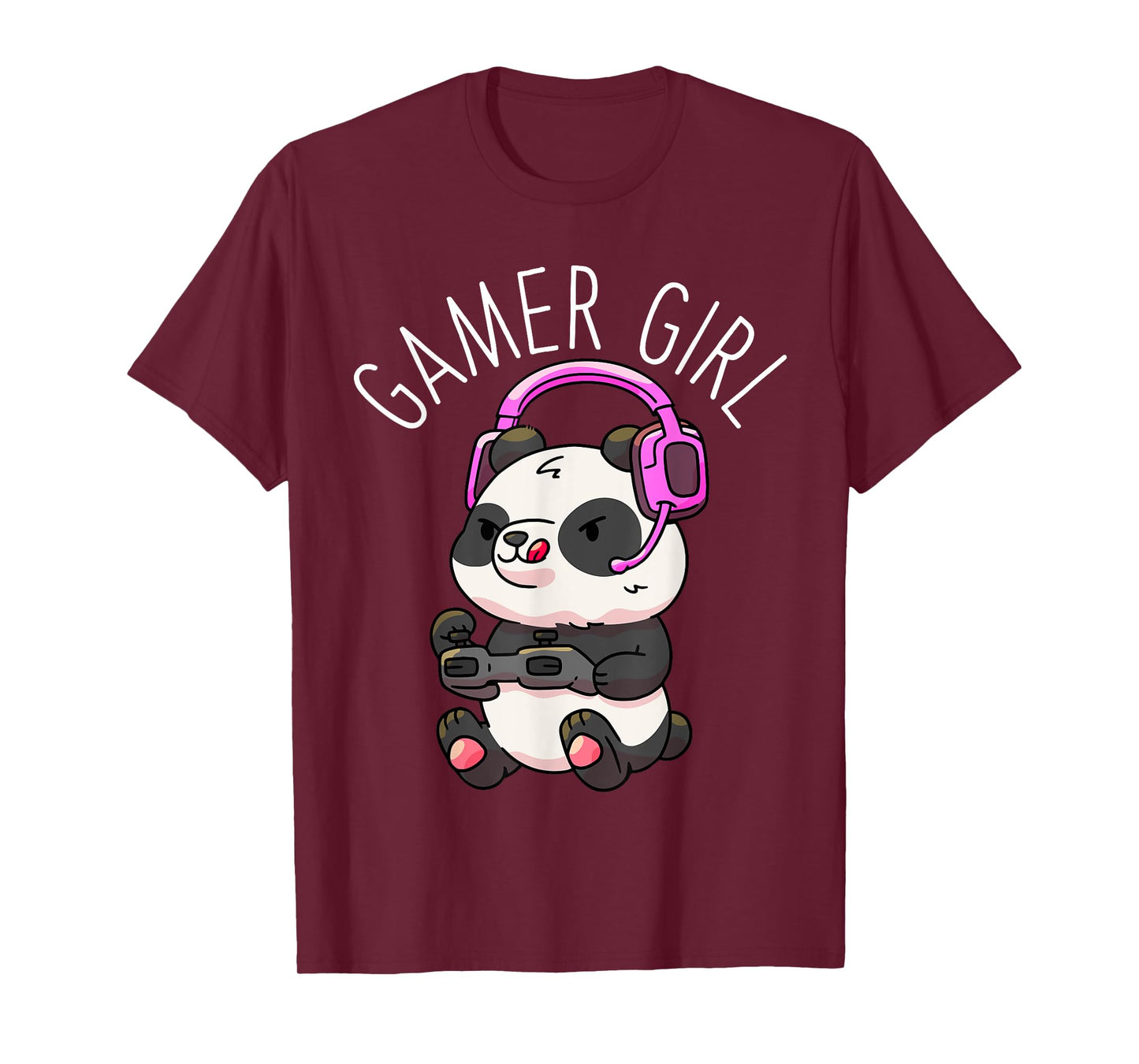 Gamer Girl Panda Gaming Pandas Video Game Women Girls Gift T-Shirt Small