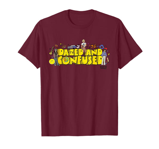 Dazed and Confused 70s Cartoon Style T-Shirt