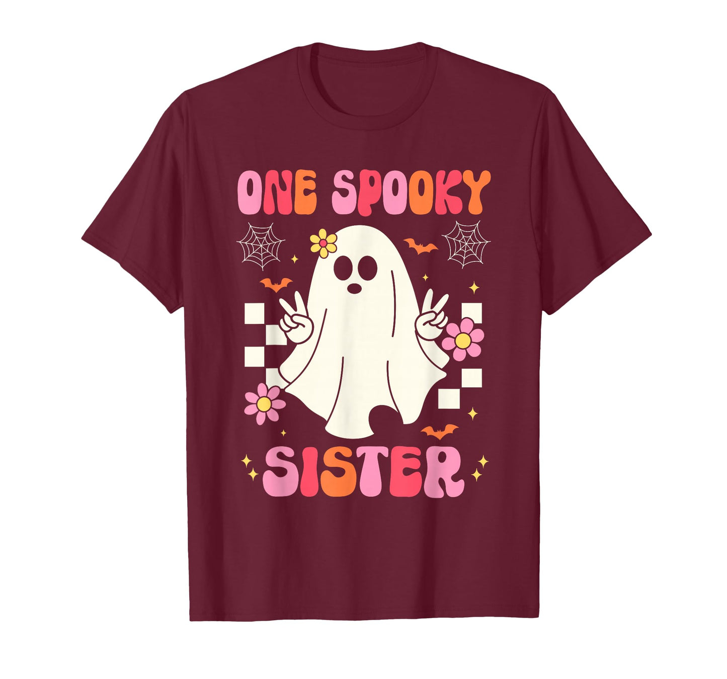 One Spooky Sister Matching Family Halloween Costumes T-Shirt