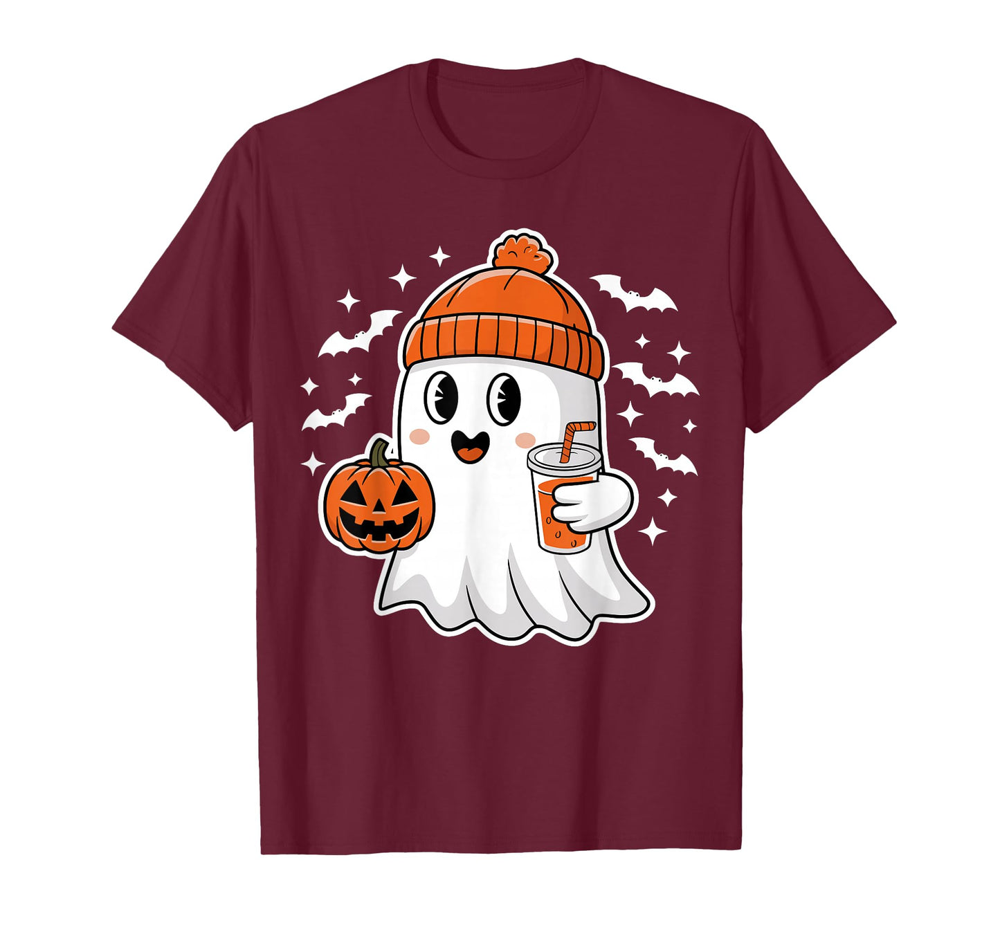Halloween Ghost Drink Pumpkin T-Shirt
