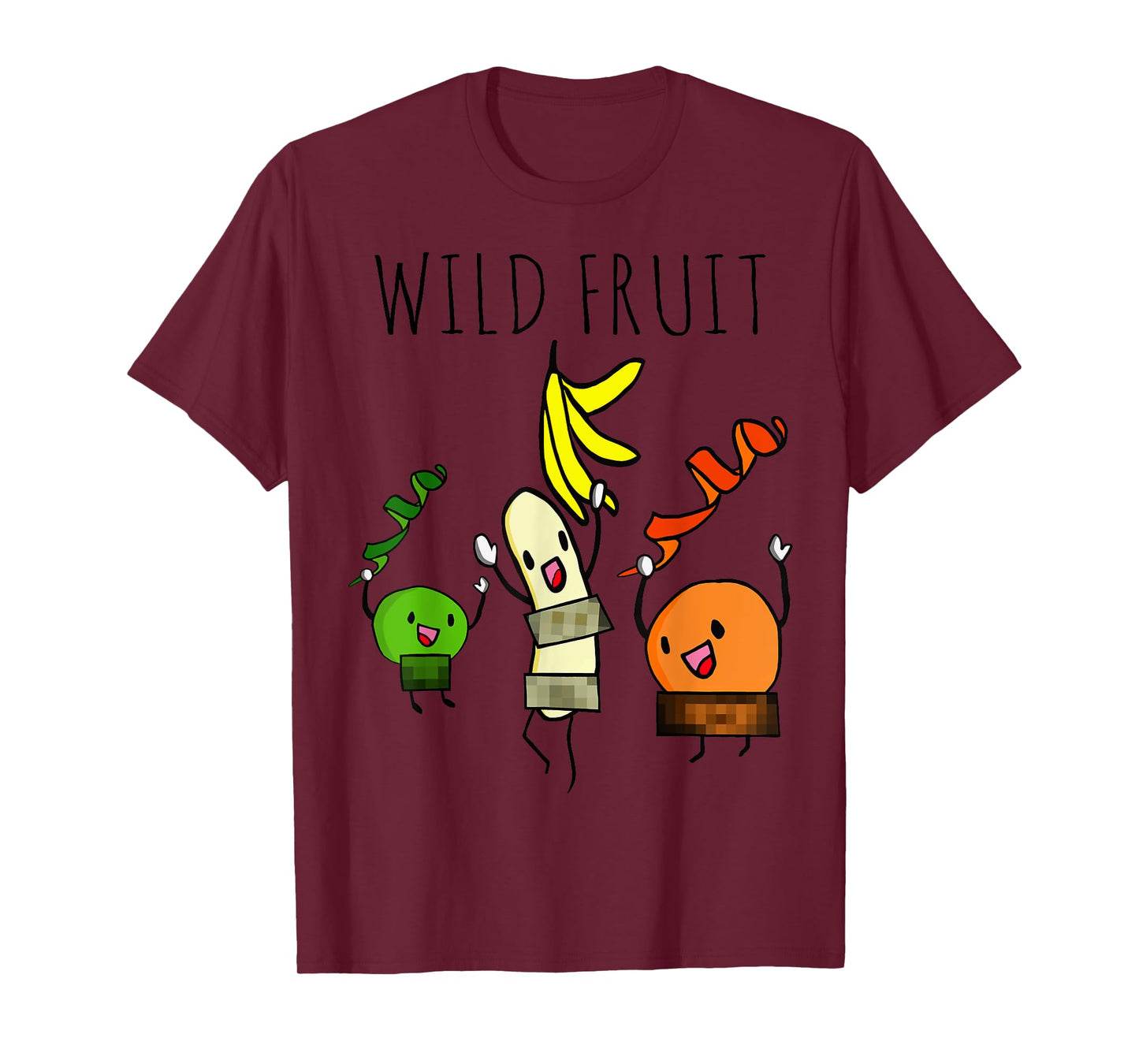 Wild Fruit Orange Lime and Banana Nude Stripper Funny Shirt