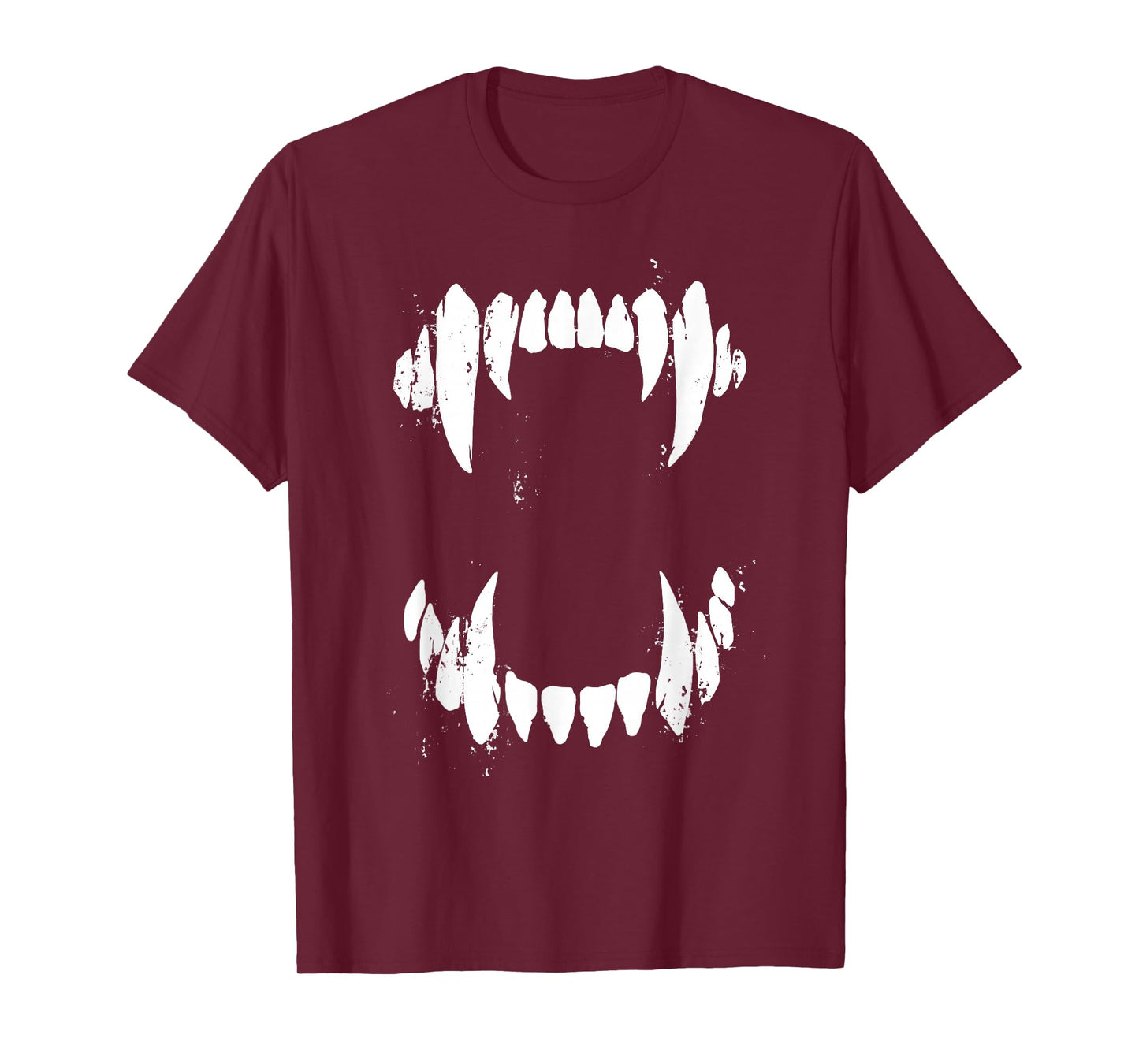 Halloween Horror Wolf Dog Vampire Monster Teeth Costume T-Shirt