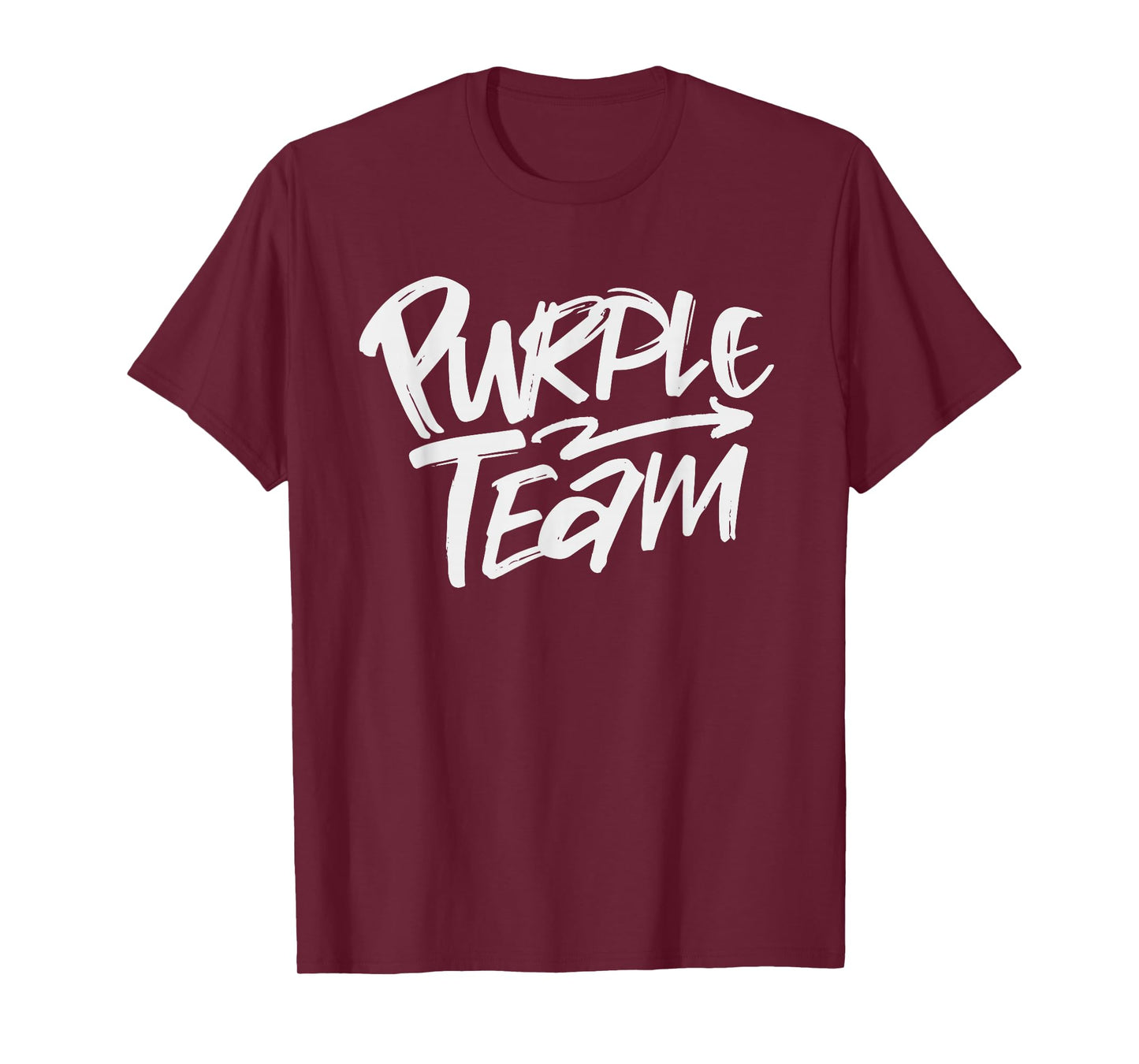Purple Team Matching Team Spirit & Unity Purple Color Design T-Shirt