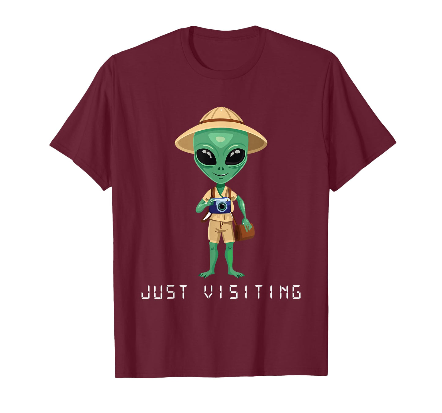 Funny Alien Tourist Martian Explore Space Nerd Area 51 T-Shirt