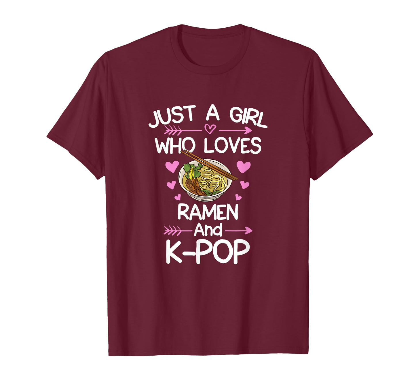 Ramen And K-Pop Anime for Teen Girls T-Shirt