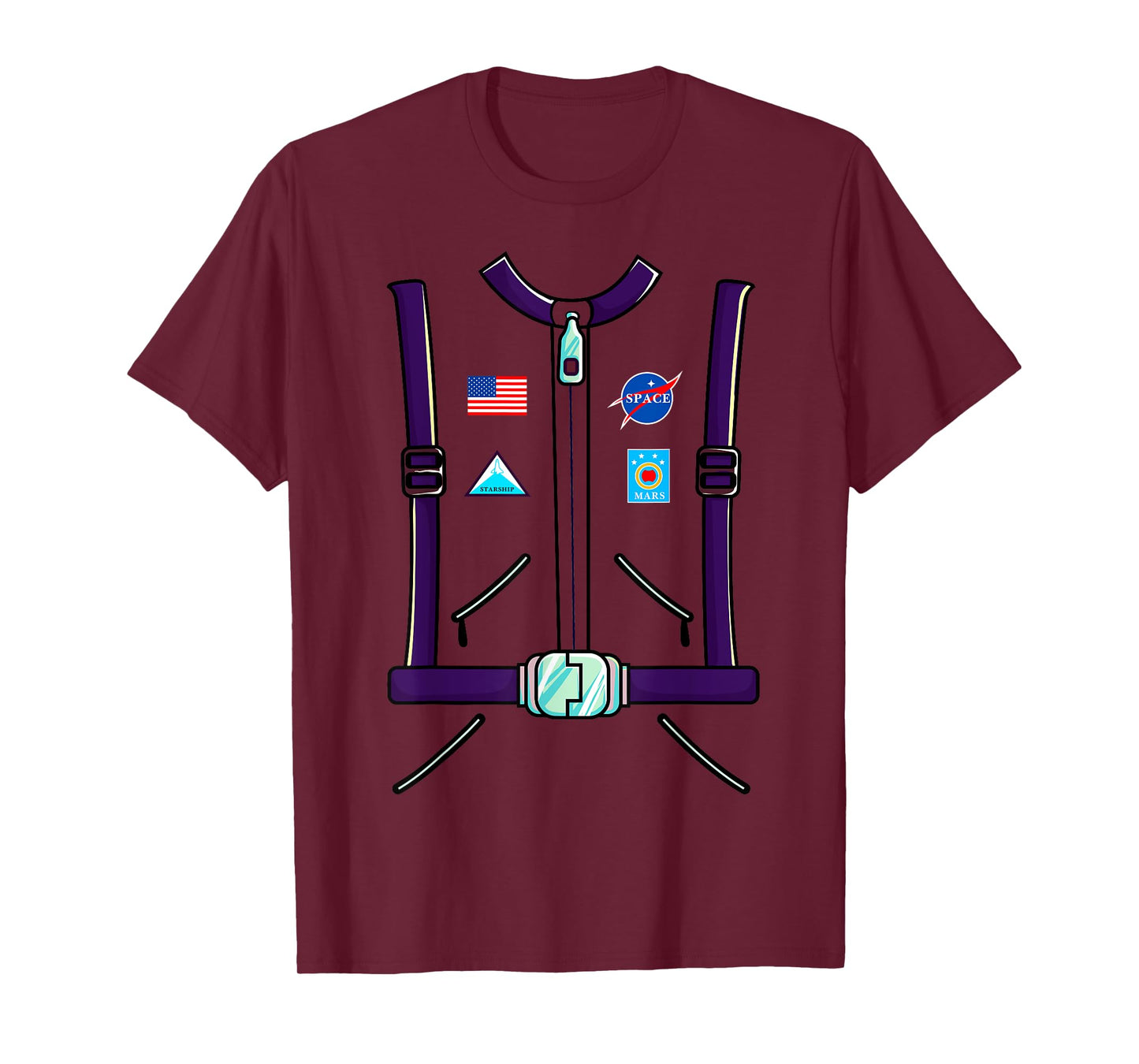 Astronaut Costume Space Suit Adult Men Women Kids Boys T-Shirt