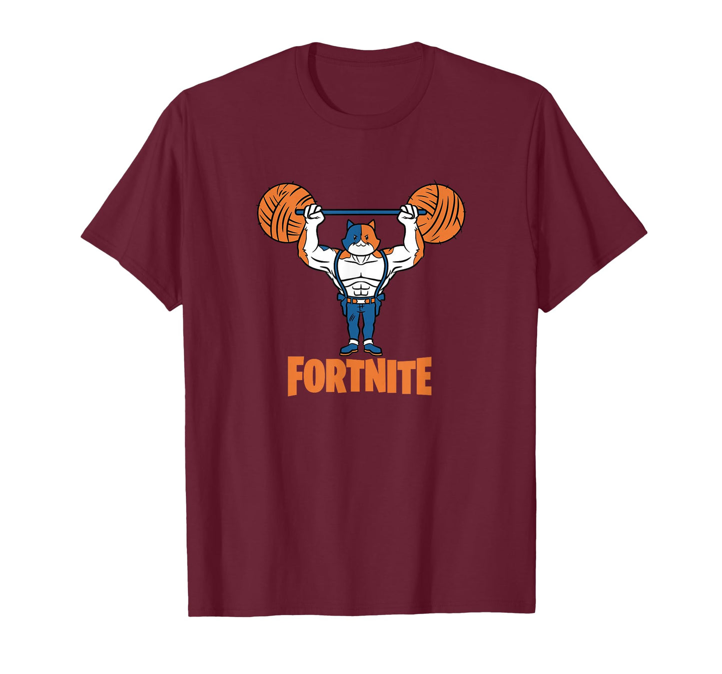 Fortnite Yarn Lifter Orange Text T-Shirt