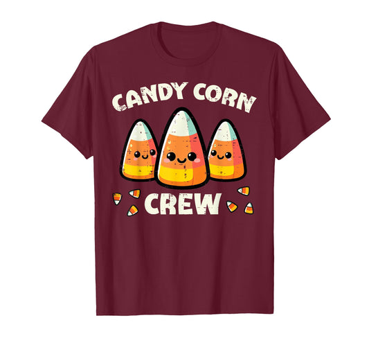 Halloween Candy Corn Crew Matching Costume Kids Men Women T-Shirt