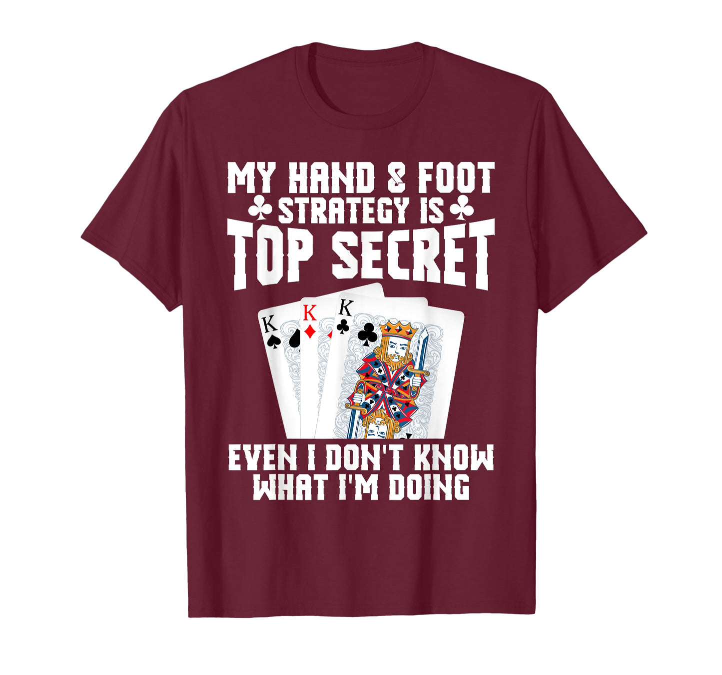 Hand&Foot Score Queen Card Game Set Player Hand and Foot T-Shirt