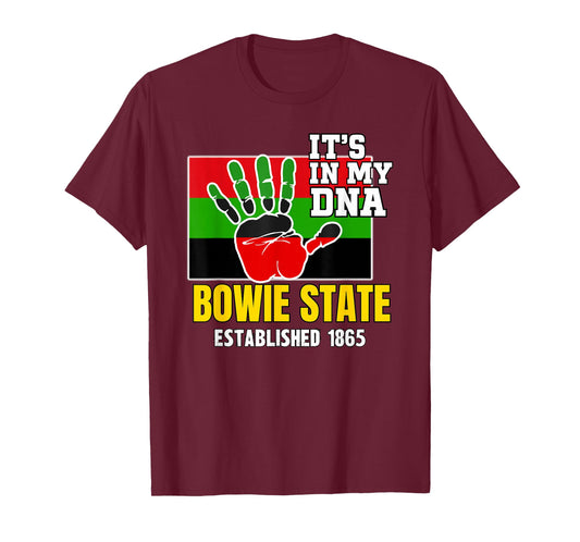 Bowie State, BSU, Red, Black and Green HBCU T-Shirt