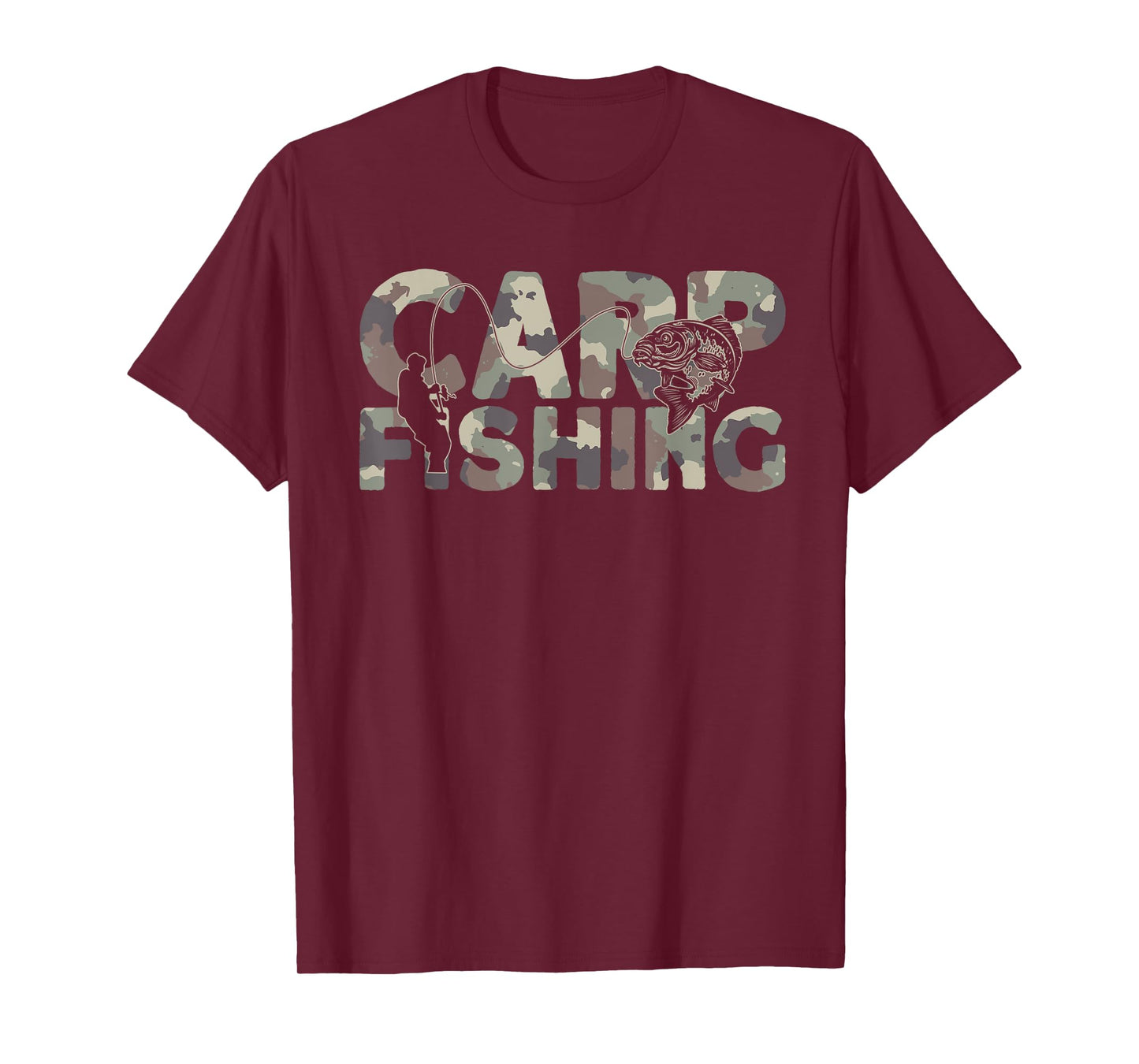 Carp Fisherman Camouflage Carp Fishing T-Shirt