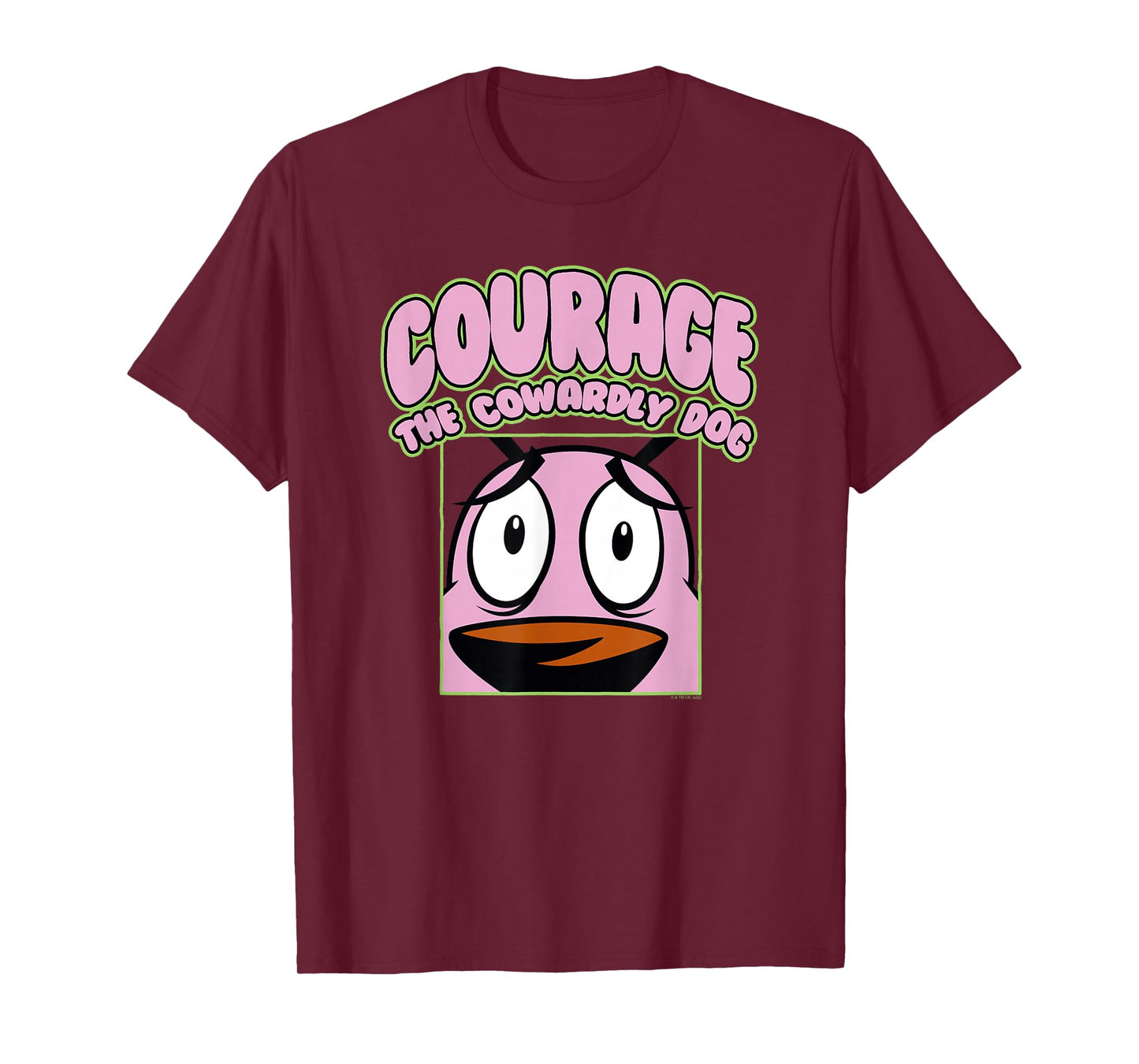Courage the Cowardly Dog Close Up Courage Cartoon T-Shirt