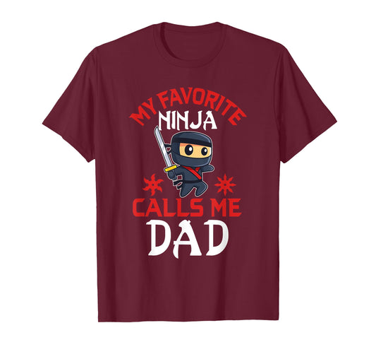 Ninja Dad Matching Family Birthday Party Ninja Dad T-Shirt