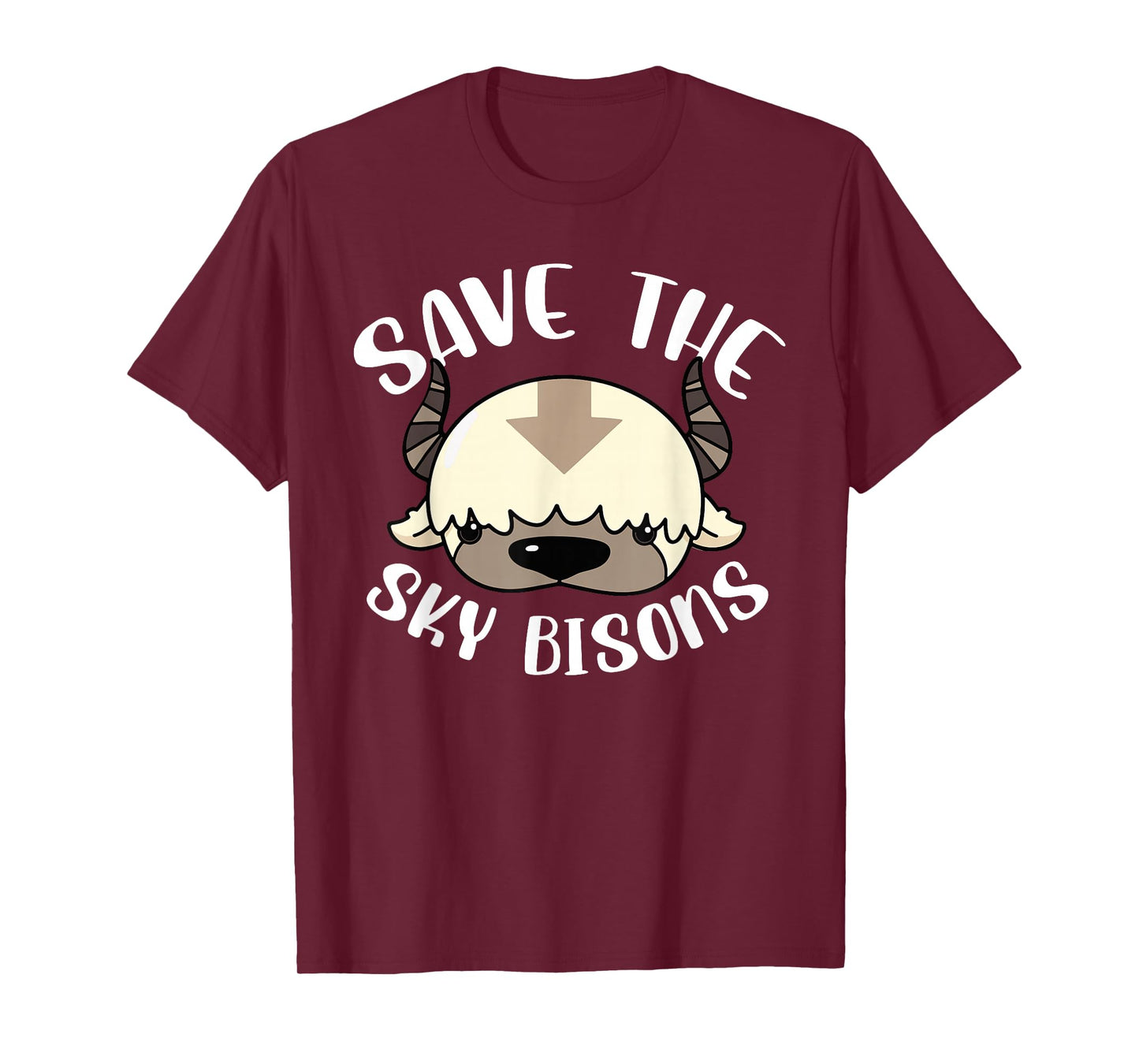 Save The Sky Bisons Funny Bison Anime Kawaii T-Shirt