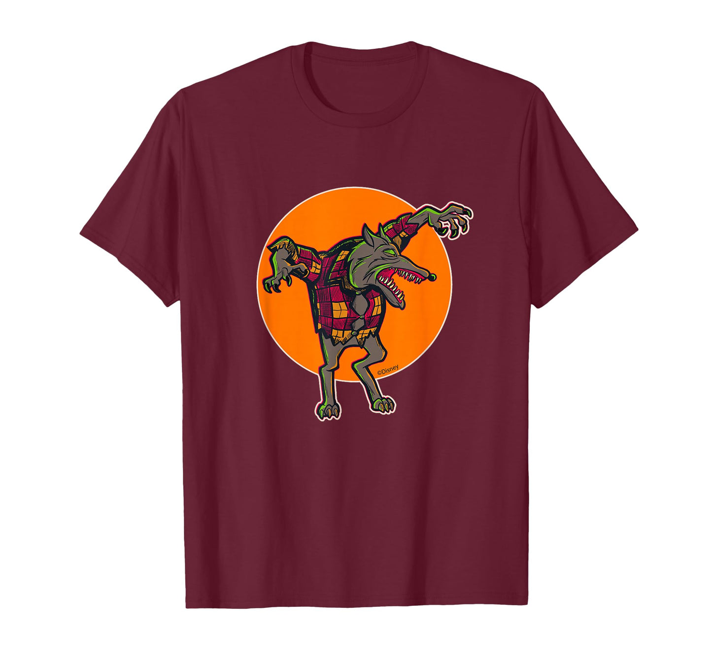 Disney 100 Nightmare Before Christmas Halloween Wolfman T-Shirt