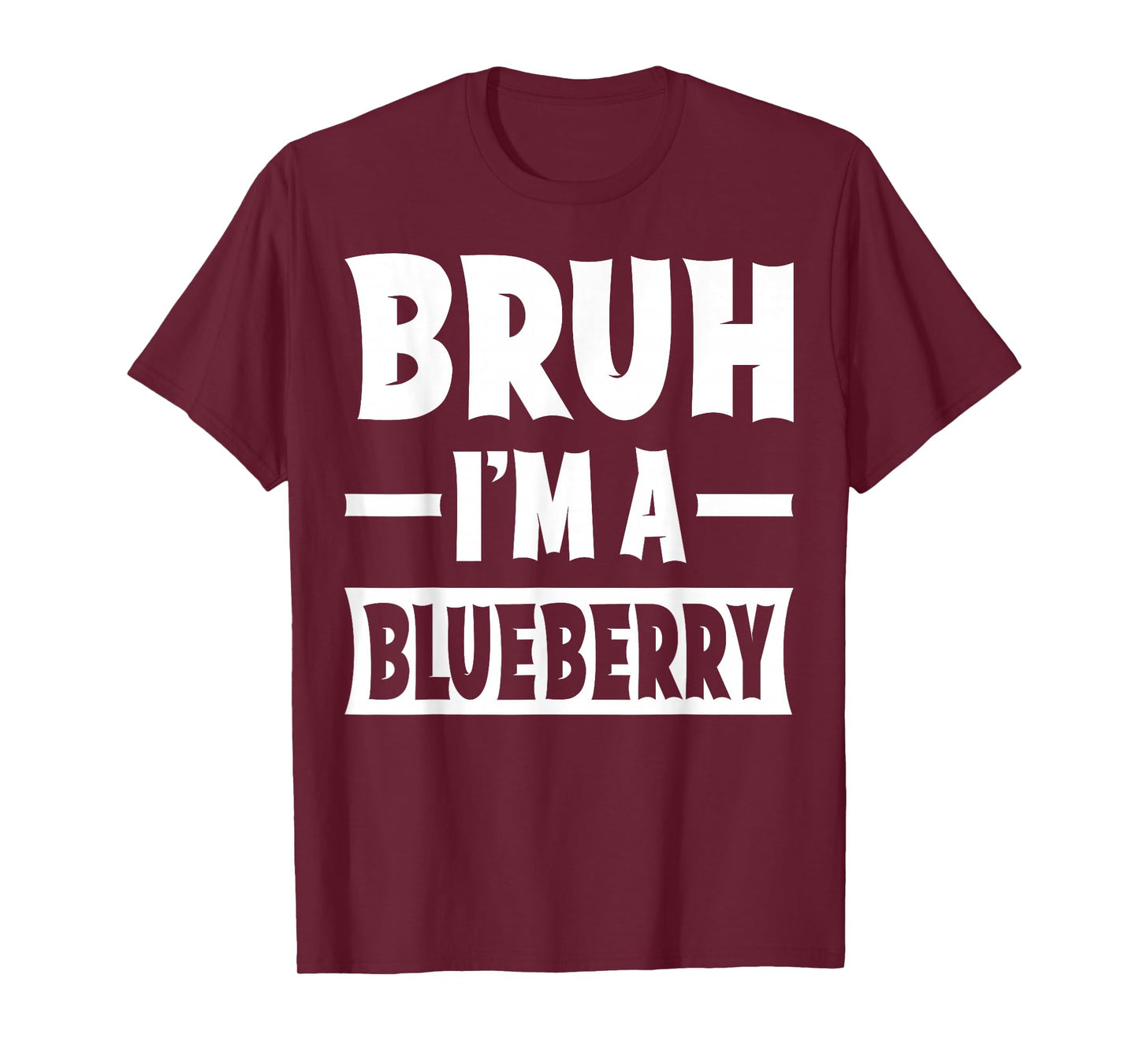 Bruh I'm A Blueberry Funny Lazy Halloween Costume Party T-Shirt