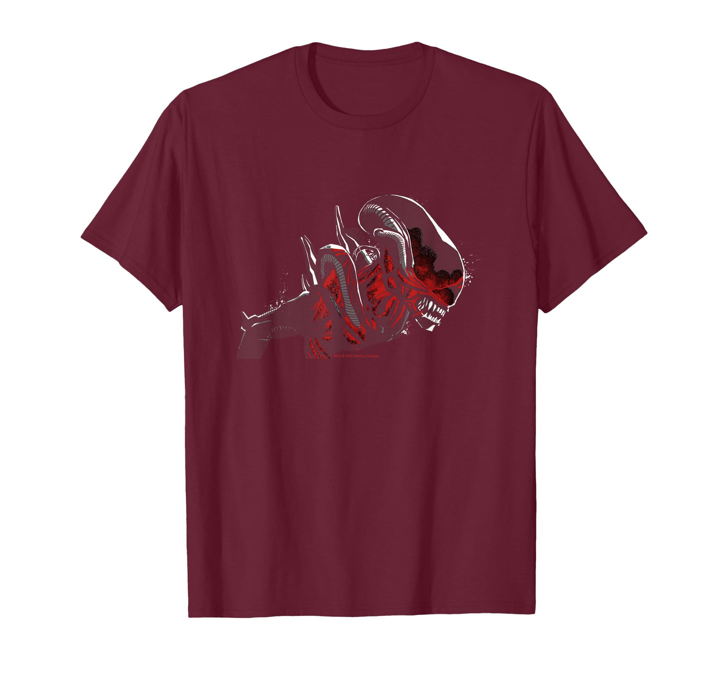 Alien: Romulus Xenomorph Red Distressed Glow T-Shirt