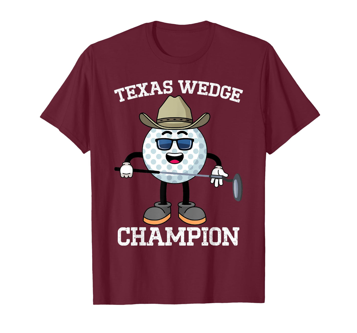 Golf Putter Texas Wedge Golf Club Texas Cowboy Country Club T-Shirt