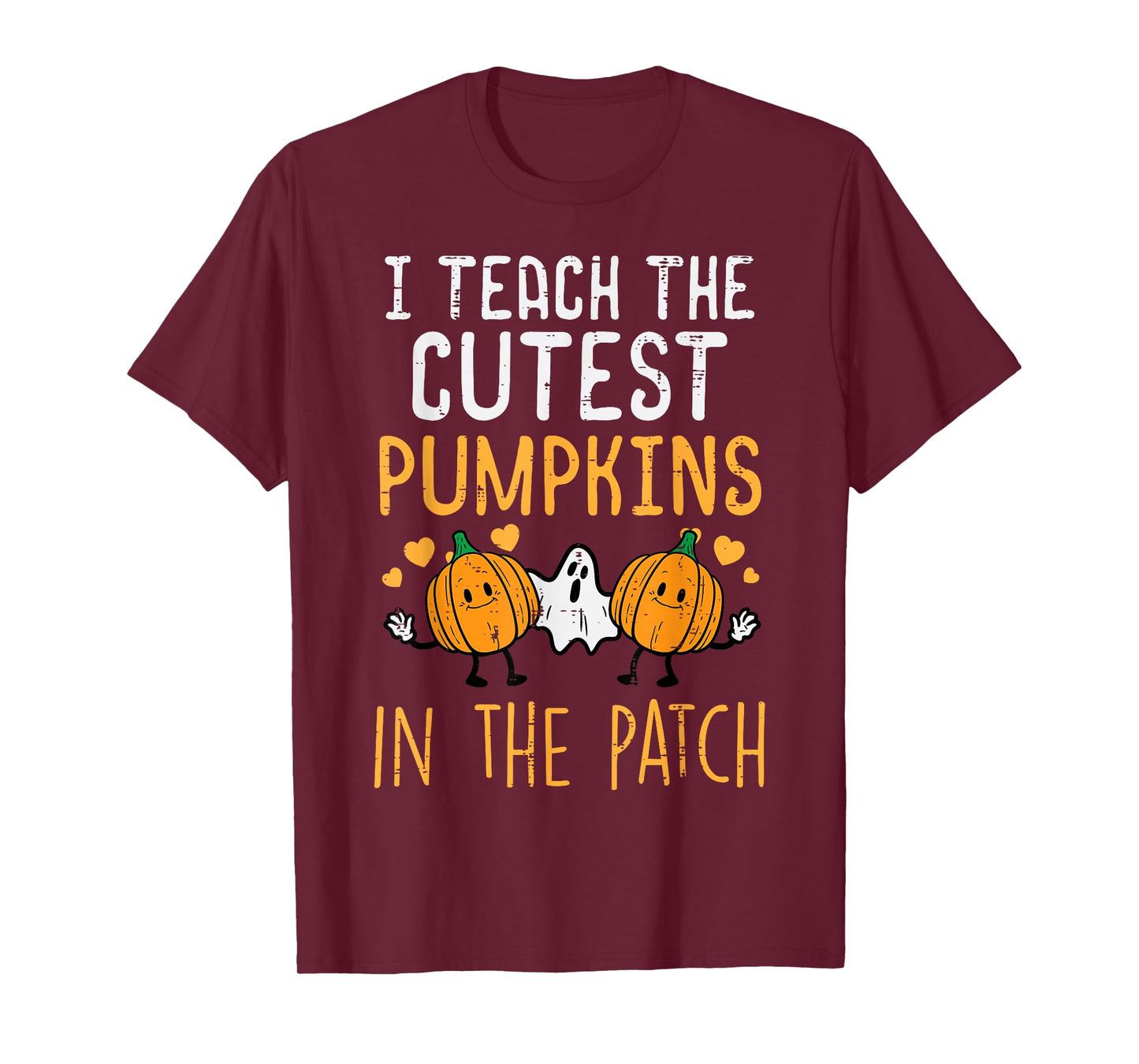 Halloween Teacher Teach Cutest Pumpkins Fall Costume Women T-Shirt