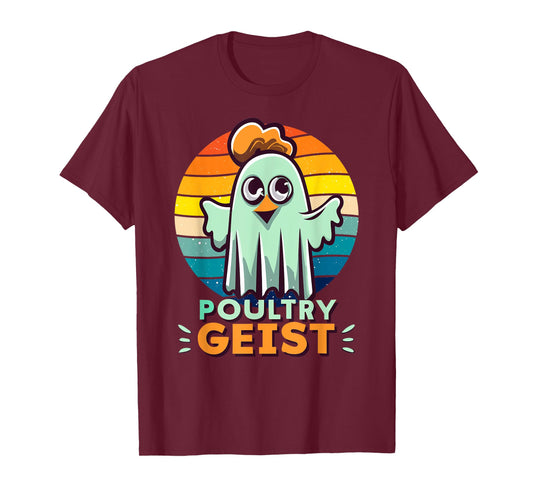 Funny Poultry Geist Chicken Ghost T-Shirt