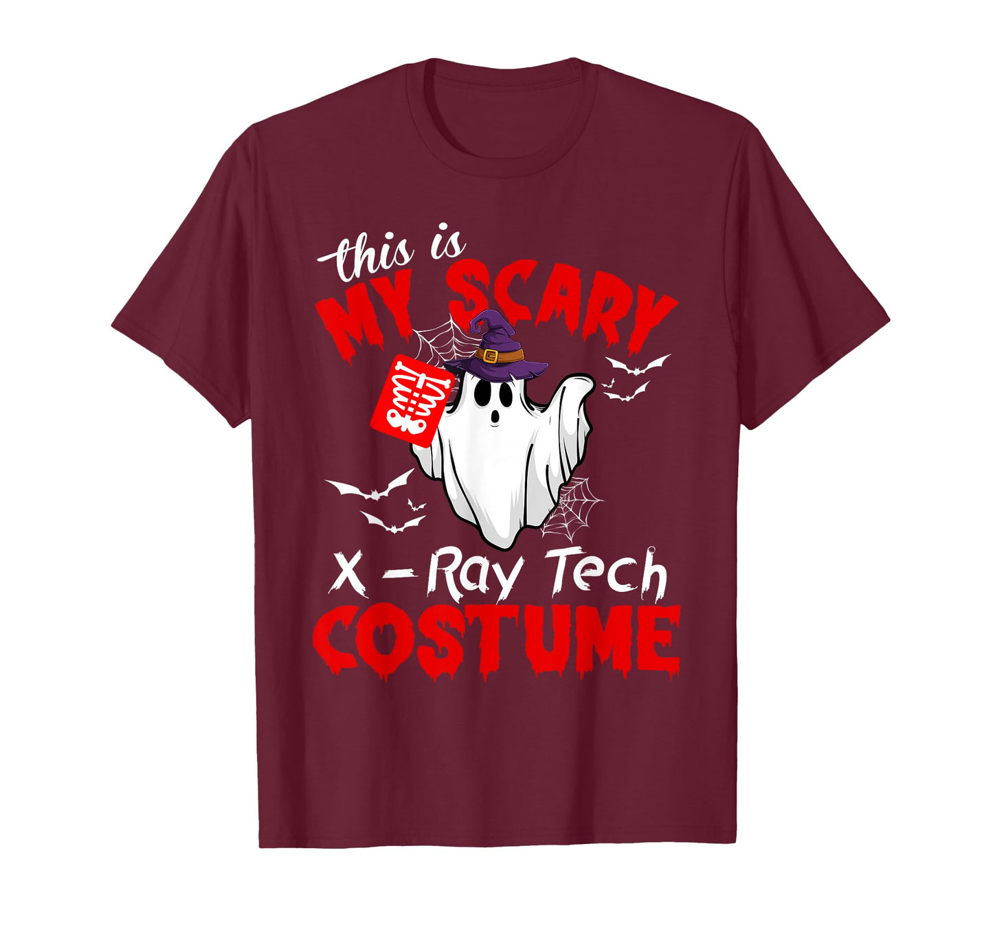 This Is My Scary X-Ray Tech Costume Funny Ghost Halloween T-Shirt