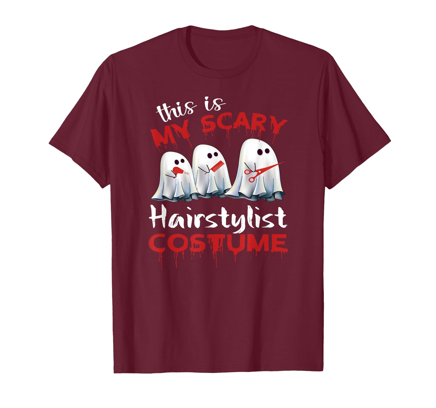 This Is My Scary Hairstylist Costume Halloween T-Shirt T-Shirt