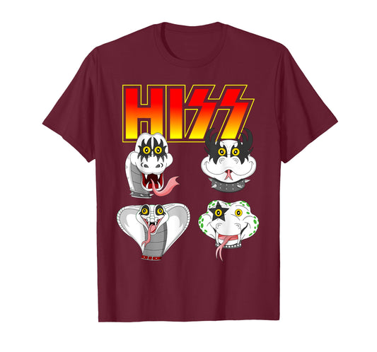Hiss Funny Snake Lover Rock And Roll Band Gift Idea T-Shirt