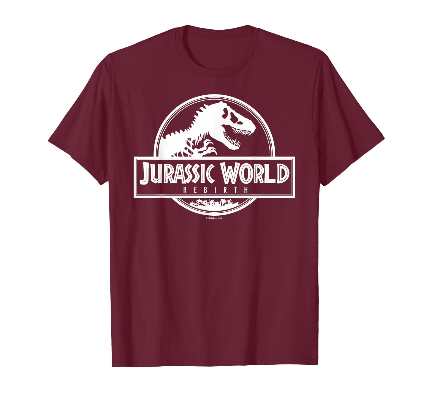 Jurassic World Rebirth Logo Black and White T-Shirt