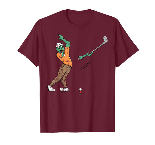 Zombie Golf Player Golfing Halloween Horror Scary Creepy T-Shirt
