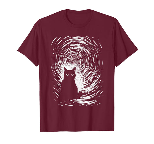 Hypno Cat Horror Halloween Costume Cat Lover Men Women T-Shirt