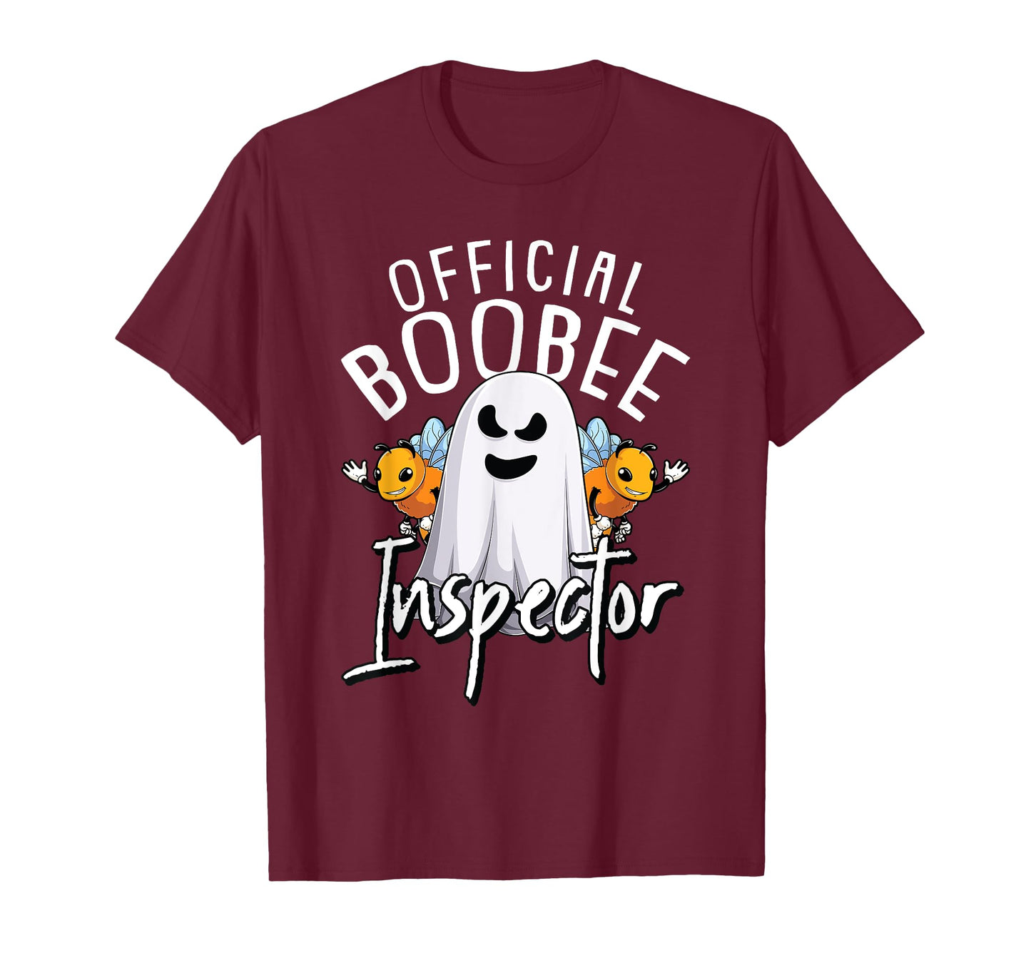 Boo-Bee Inspector Lazy DIY Halloween Costume Funny Ghost T-Shirt