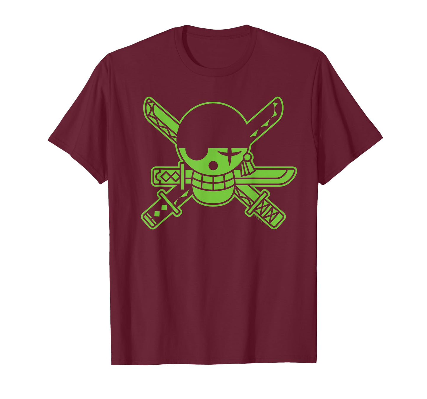 One Piece Anime Green Roronoa Zoro Jolly Roger T-Shirt