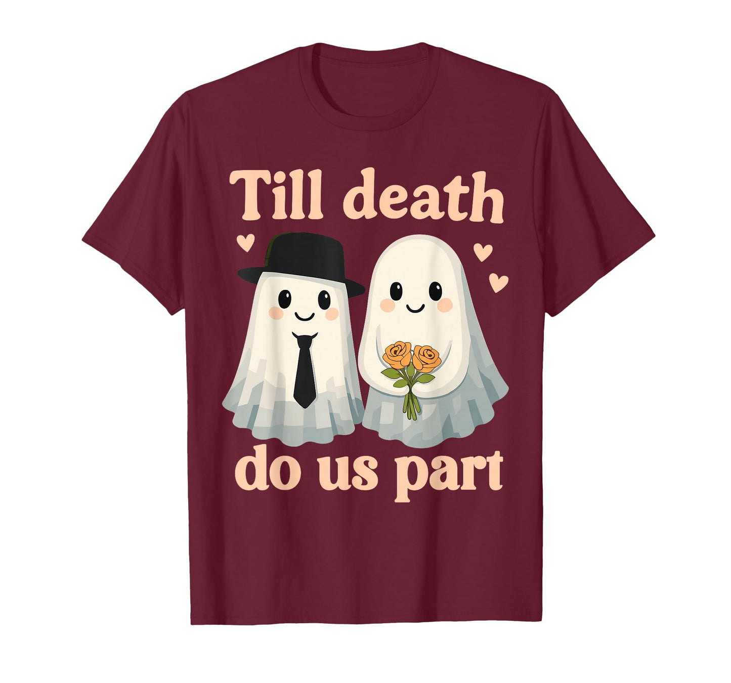 Till Death Do Us Part Groom Shirt, Fun Ghosts Gothic Wedding T-Shirt