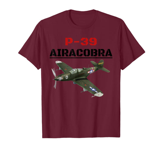 A great P-39 Airacobra Aviation t-shirt. T-Shirt