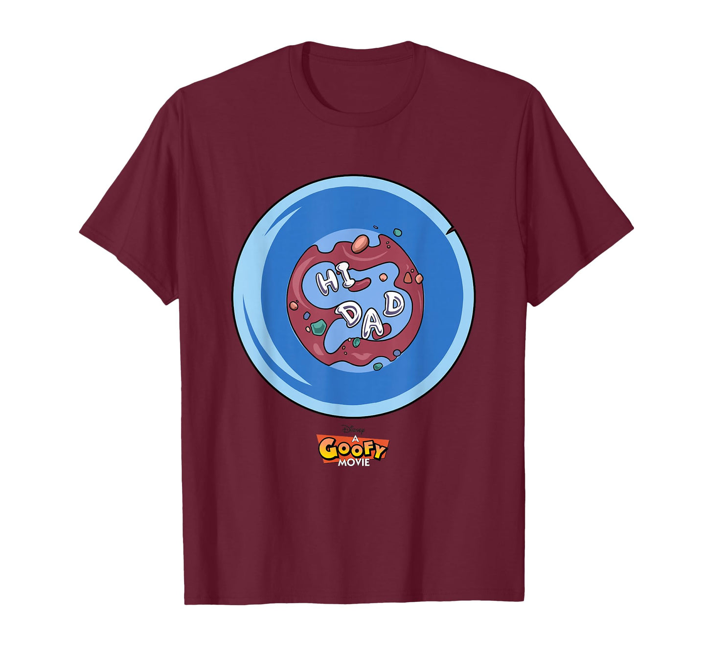 Disney A Goofy Movie Father's Day Hi Dad Big Chest Poster T-Shirt