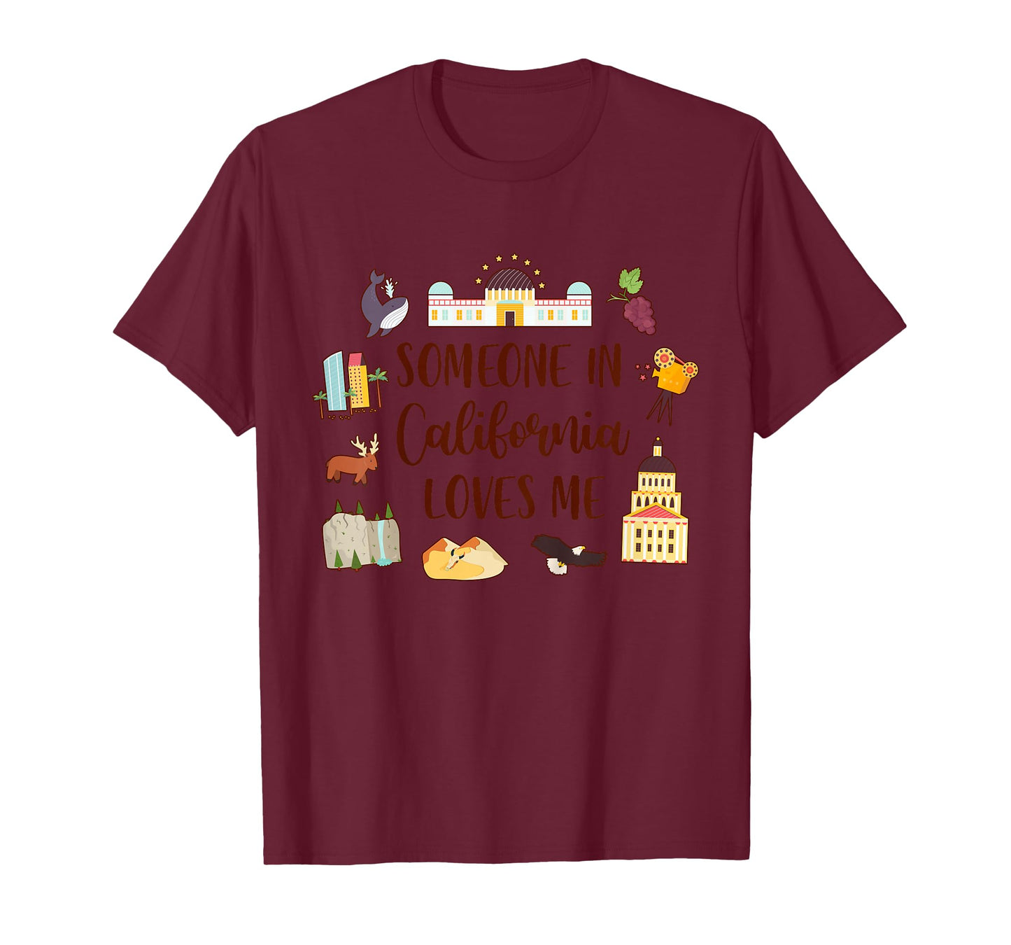 California Baby Travel Trip Someone in California Loves Me T-Shirt