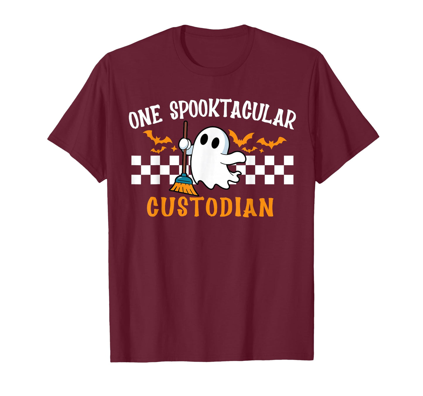 Spooktacular Custodian School Janitor Custodian Halloween T-Shirt