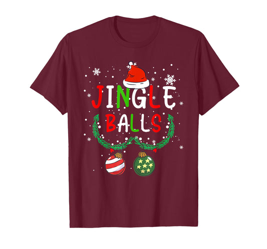Jingle Balls Tinsel Tits Couple Chestnuts Christmas Family T-Shirt