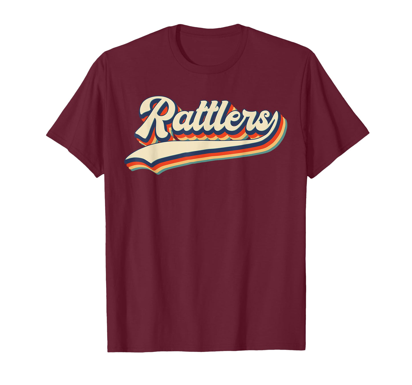 Rattlers School Sports Name Vintage Retro Gift T-Shirt