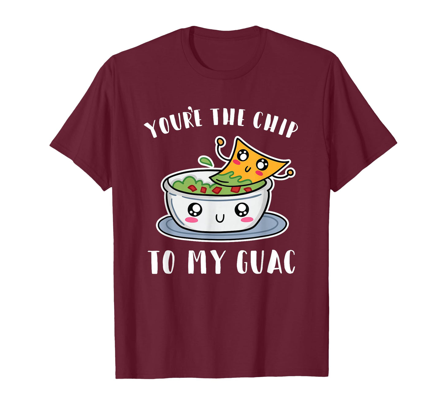 Chips and Guac Gift Funny Avocado Guacamole T-Shirt