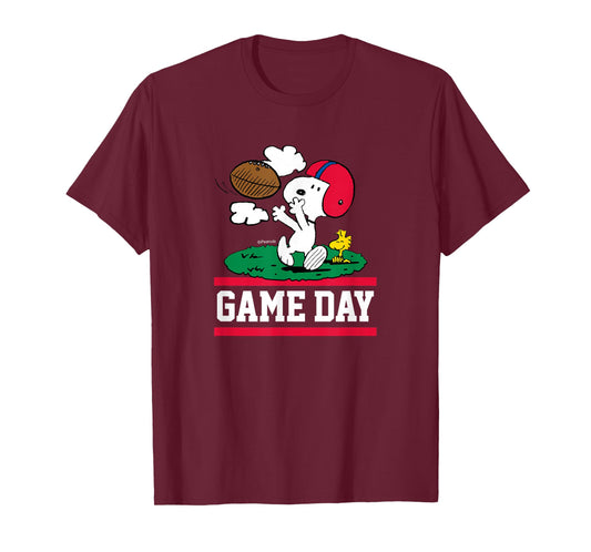 Peanuts - Snoopy & Woodstock Football Game Day T-Shirt